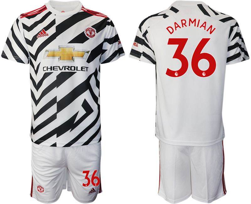 Men 2020-2021 club Manchester united away #36 white Soccer Jerseys->manchester united jersey->Soccer Club Jersey